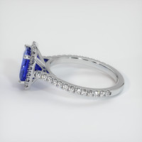 2.30 Ct. Blue Sapphire Ring, Platinum 950 4