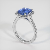 2.76 Ct. Sapphire Ring, Platinum 950 2