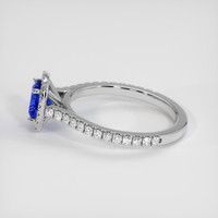 1.27 Ct. Blue Sapphire Ring, Platinum 950 4