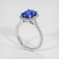 4.12 Ct. Sapphire Ring, Platinum 950 2