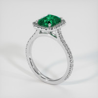 1.51 Ct. Emerald Ring, Platinum 950 2