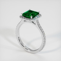 1.69 Ct. Emerald Ring, Platinum 950 2