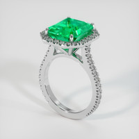 4.73 Ct. Emerald Ring, Platinum 950 2