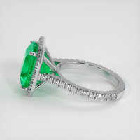 4.73 Ct. Emerald Ring, Platinum 950 4