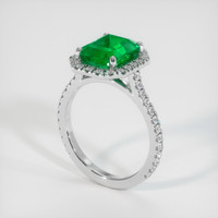 3.22 Ct. Emerald Ring, Platinum 950 2