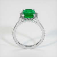 3.22 Ct. Emerald Ring, Platinum 950 3