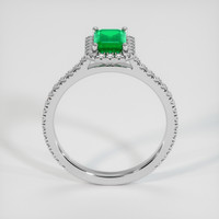 0.80 Ct. Emerald Ring, Platinum 950 3