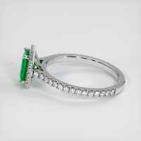 0.80 Ct. Emerald Ring, Platinum 950 4