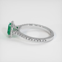 0.46 Ct. Emerald Ring, Platinum 950 4