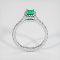 0.63 Ct. Emerald Ring, Platinum 950 3
