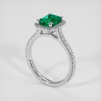 1.62 Ct. Emerald Ring, Platinum 950 2