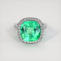 9.93 Ct. Emerald Ring, Platinum 950 1