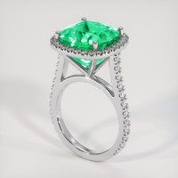 9.93 Ct. Emerald Ring, Platinum 950 2