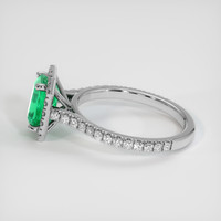 1.57 Ct. Emerald Ring, Platinum 950 4