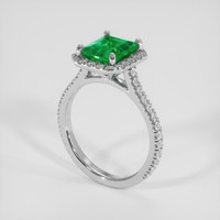 1.79 Ct. Emerald Ring, Platinum 950 2