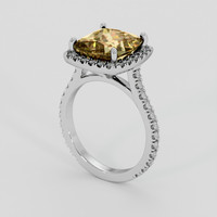 4.53 Ct. Multi Color Tourmaline Ring, Platinum 950 2