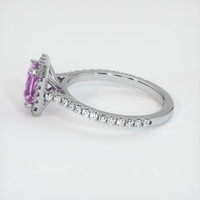 1.05 Ct. Pink Sapphire Ring, Platinum 950 4