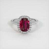 2.77 Ct. Ruby Ring, Platinum 950 1