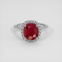 5.12 Ct. Ruby Ring, Platinum 950 1