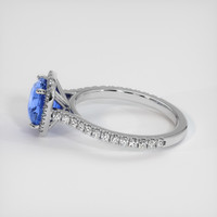 2.15 Ct. Blue Sapphire Ring, Platinum 950 4
