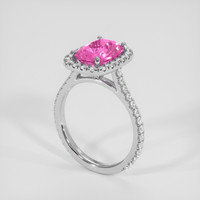 3.01 Ct. Pink Sapphire Ring, Platinum 950 2