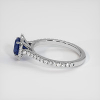 1.53 Ct. Blue Sapphire Ring, Platinum 950 4