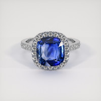 5.01 Ct. Blue Sapphire Ring, Platinum 950 1