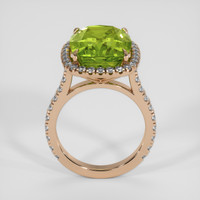 10.19 Ct. Green Peridot Ring, 14K Rose Gold 3