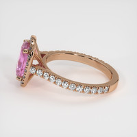 1.99 Ct. Pink Sapphire Ring, 14K Rose Gold 4