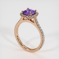 1.15 Ct. Sapphire Ring, 14K Rose Gold 2