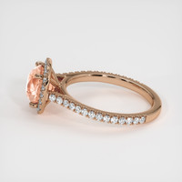 2.33 Ct. Padparadscha Sapphire Ring, 14K Rose Gold 4