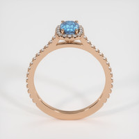 0.70 Ct. Sapphire Ring, 14K Rose Gold 3