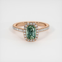 1.63 Ct. Sapphire Ring, 14K Rose Gold 1