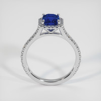 1.25 Ct. Blue Sapphire Ring, 10K White Gold 3