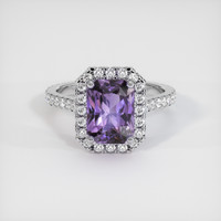 2.67 Ct. Purple Spinel Ring, 10K White Gold 1