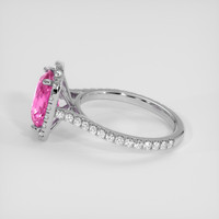 3.01 Ct. Pink Sapphire Ring, 10K White Gold 4