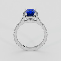 1.65 Ct. Blue Sapphire Ring, 10K White Gold 3