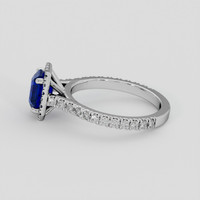 1.65 Ct. Blue Sapphire Ring, 10K White Gold 4