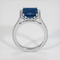 4.27 Ct. Blue Sapphire Ring, 10K White Gold 3