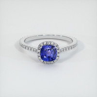 1.08 Ct. Sapphire Ring, 14K White Gold 1