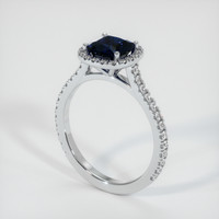 1.52 Ct. Sapphire Ring, 14K White Gold 2