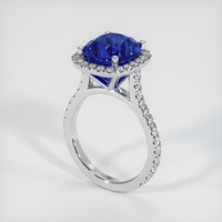5.69 Ct. Sapphire Ring, 14K White Gold 2