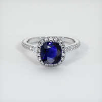 1.79 Ct. Sapphire Ring, 14K White Gold 1