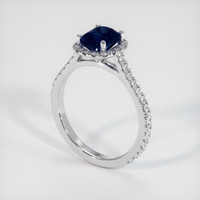 1.18 Ct. Sapphire Ring, 14K White Gold 2
