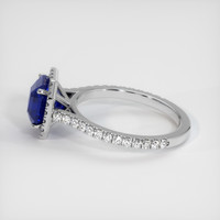 3.22 Ct. Blue Sapphire Ring, 14K White Gold 4