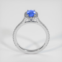 1.00 Ct. Blue Sapphire Ring, 14K White Gold 3