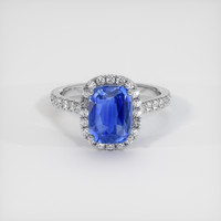 4.12 Ct. Sapphire Ring, 14K White Gold 1