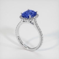 4.12 Ct. Sapphire Ring, 14K White Gold 2