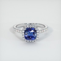 2.46 Ct. Sapphire Ring, 14K White Gold 1