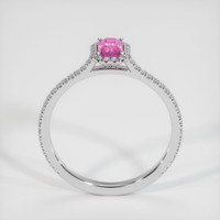 0.69 Ct. Sapphire Ring, 14K White Gold 3